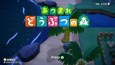 どうぶつの森　別荘づくり　テスト配信