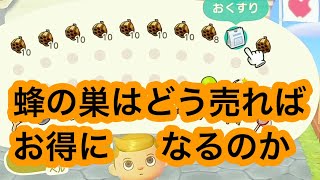 蜂の巣はどう売ればお得になるのか #あつ森 #どうぶつの森