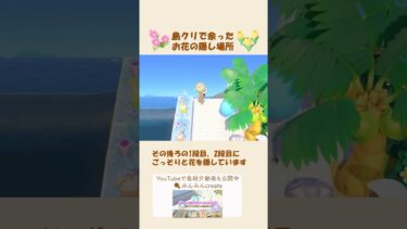 【あつ森】島クリで余ったお花の隠し場所