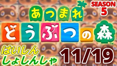 【配信初心者の】あつまれどうぶつの森「11/19」～マザーボード変えなきゃなんもいじれんっぽいな～【SEASON 5】