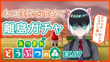 【あつまれどうぶつの森】ネコo可愛い男の子住民来い！【離島ガチャ配信】