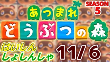 【配信初心者の】あつまれどうぶつの森「11/6」～PCでゲームやってみたいけどコントローラーってどれがいいんだろう～【SEASON 5】