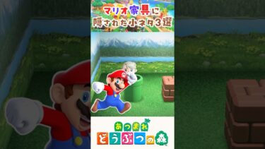 【あつ森】マリオ家具に隠された小ネタ3選 #あつまれどうぶつの森 #どう森 #どうぶつの森