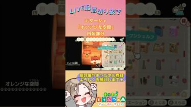 【あつ森/ハピパラ】ナターシャ別荘「オレンジな空間」～LIVE配信切り抜き～ #あつ森 #あつまれどうぶつの森 #あつまれどうぶつの森ハッピーホームパラダイス